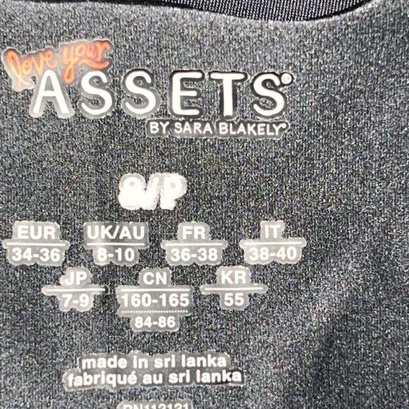 NWOT Spanx Assets Sara Blakely Black Open Bust Shapewear Sz S - Picture 7 of 7